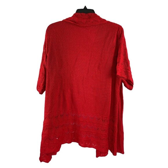 Westport Women Red3X Knitted Short Cardigan - Picture 2 of 6